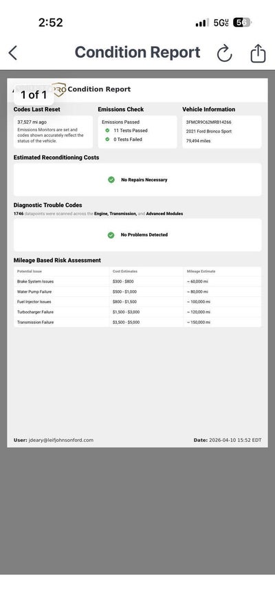 2021 Ford Bronco Sport Outer Banks