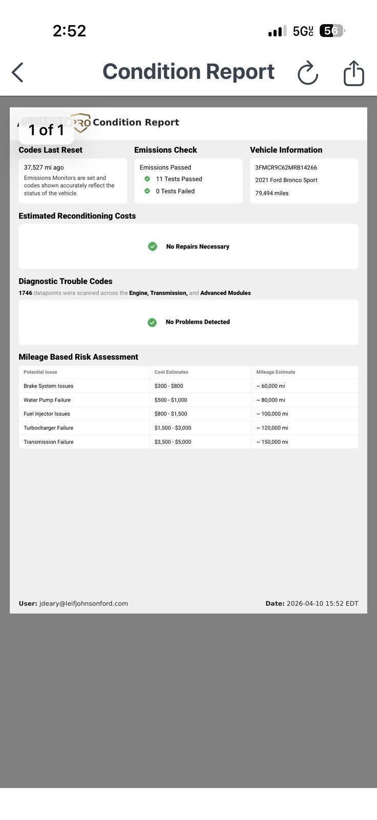 2021 Ford Bronco Sport Outer Banks