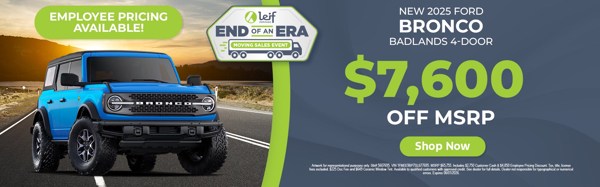 Ford Bronco lease deal