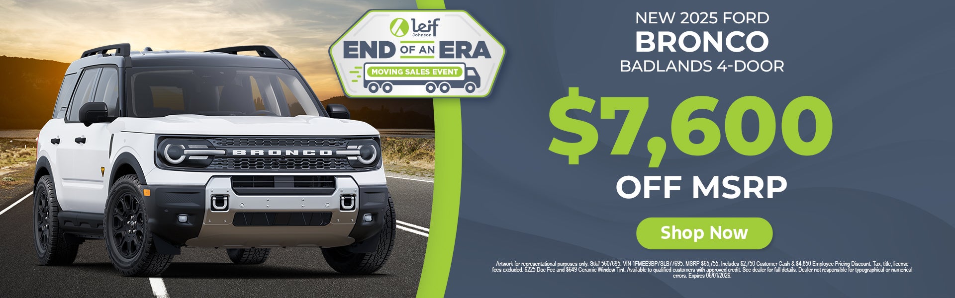 Ford Bronco lease deal