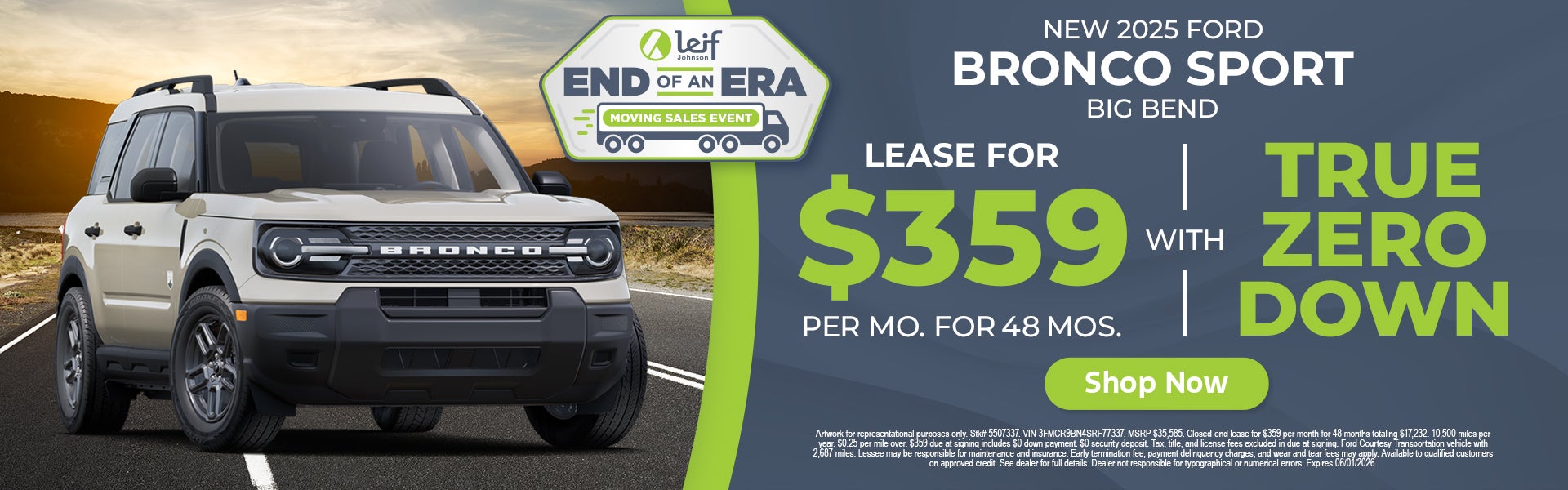 Ford Bronco lease deal