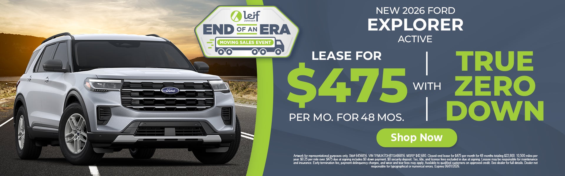 Ford Explorer lease deal